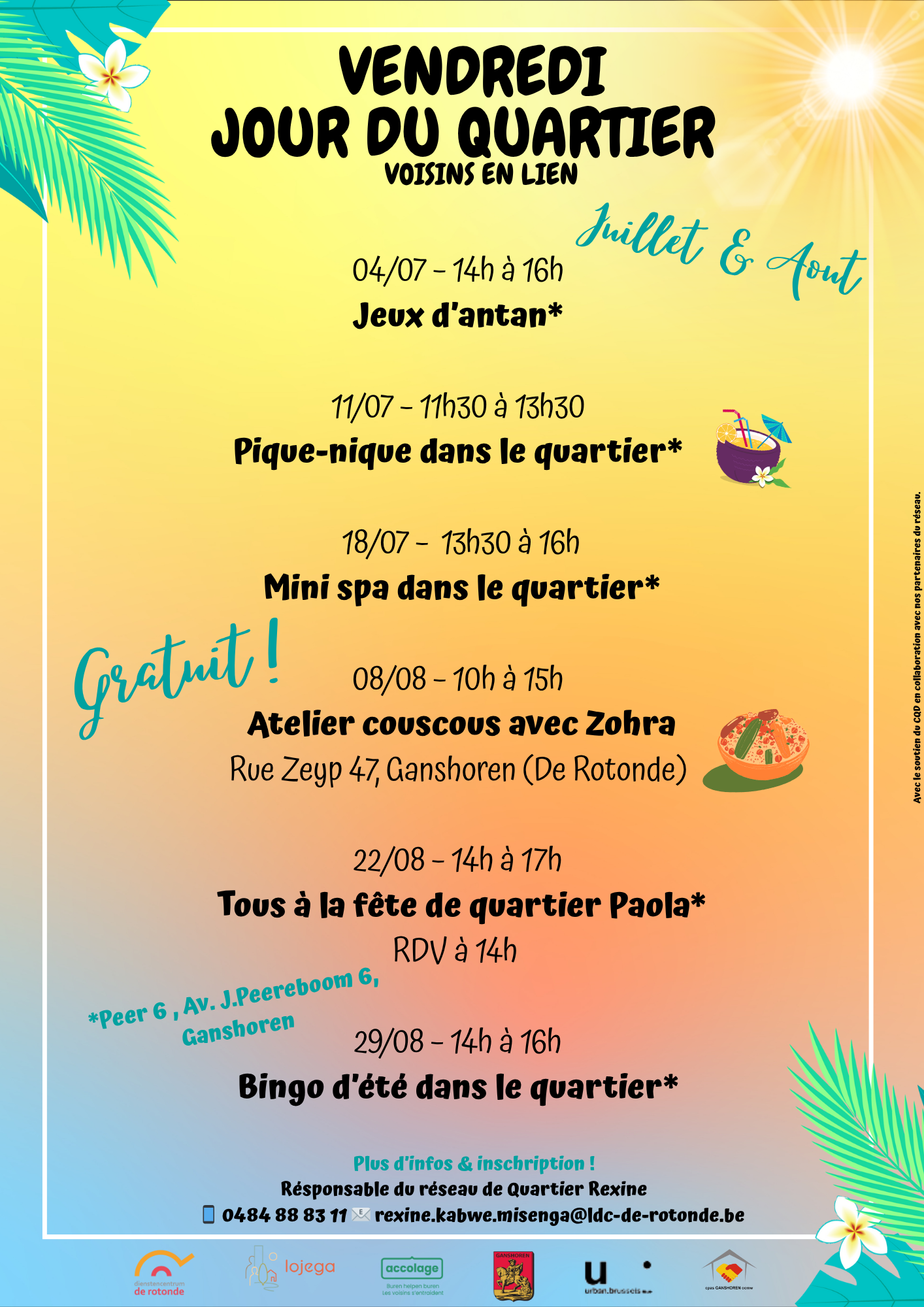 Flyer FR zomer activiteiten